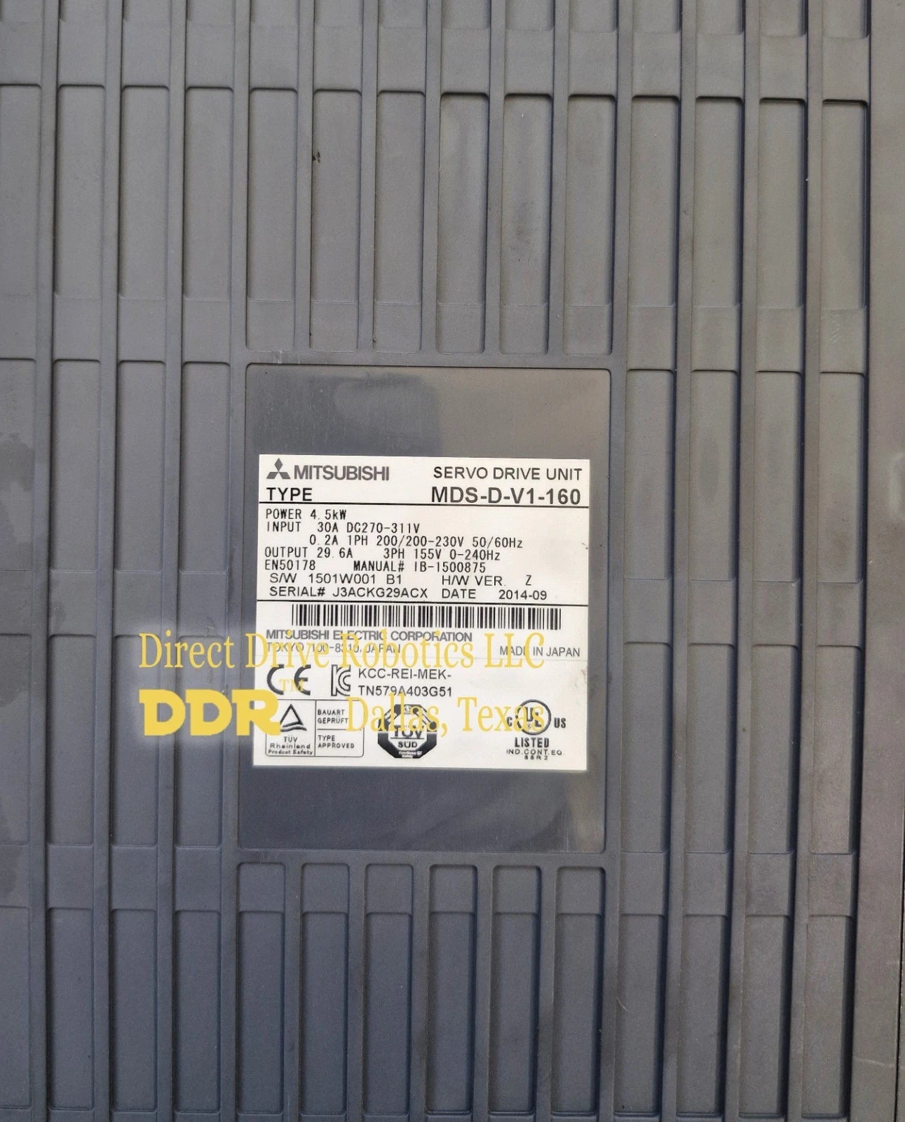 Mitsubishi MDS-D-V1-160 - Rebuilt with warranty