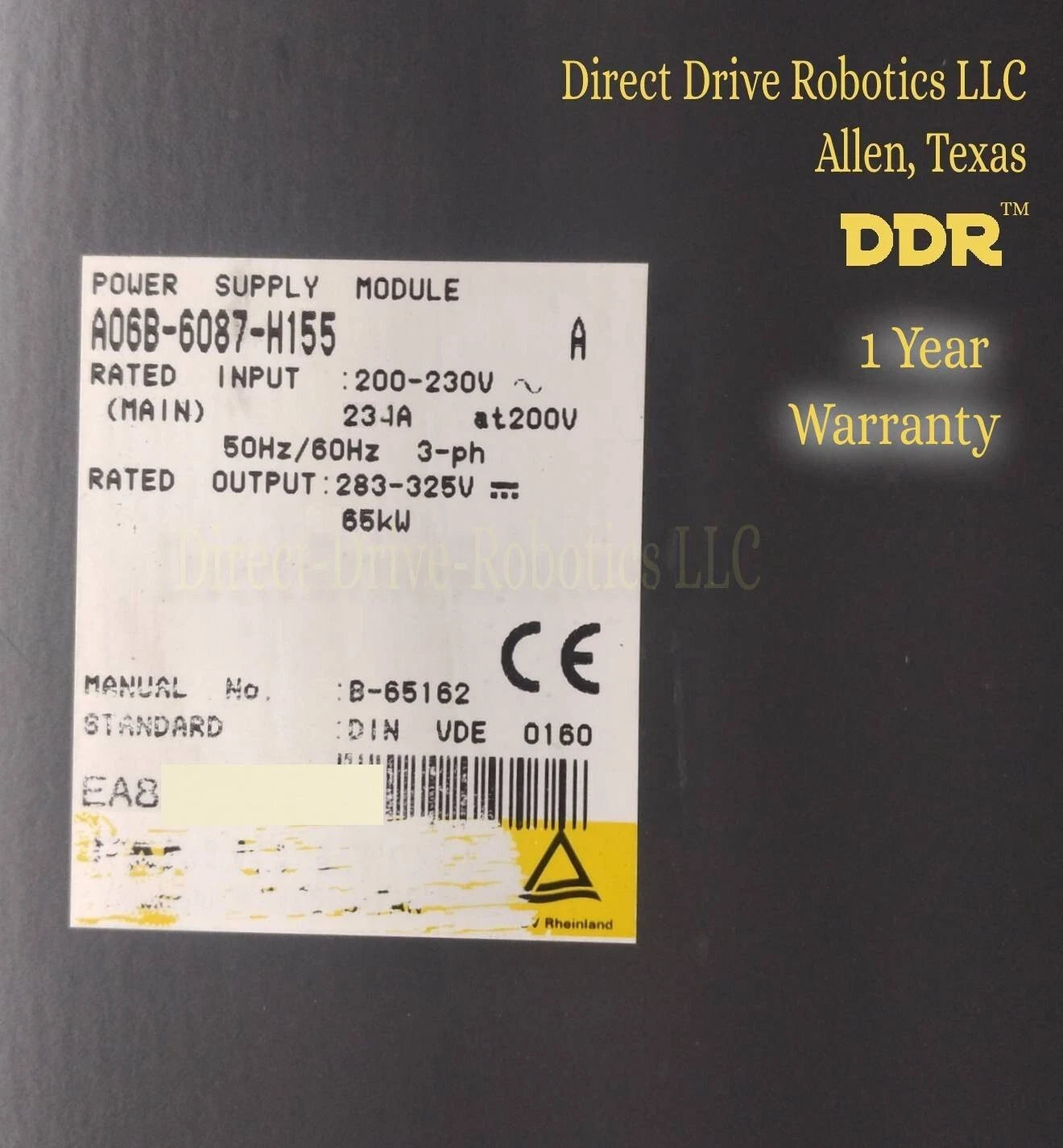 Fanuc A06B-6087-H155 - Rebuilt with warranty