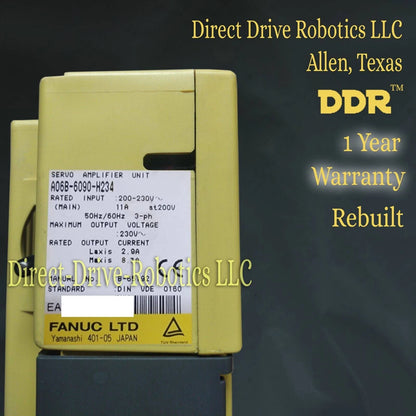 Fanuc A06B-6090-H234 - Rebuilt with warranty