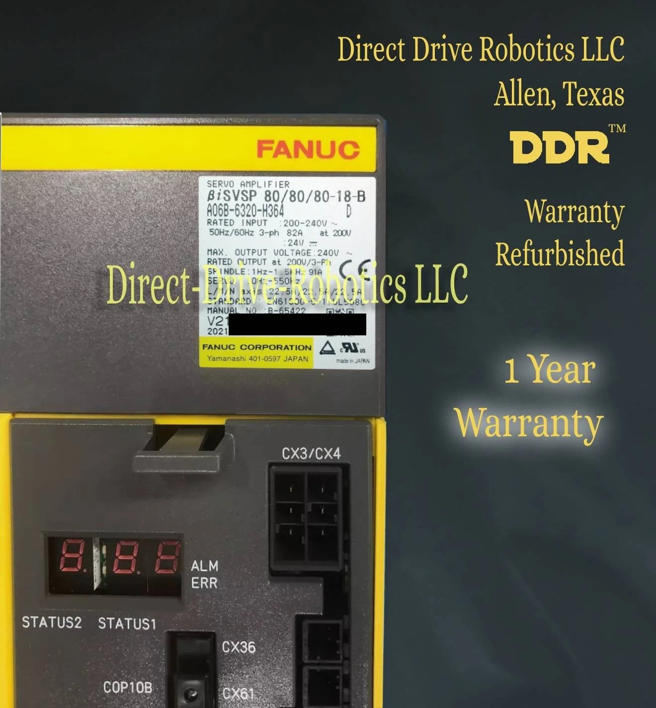 Fanuc A06B-6320-H364 - Rebuilt with warranty