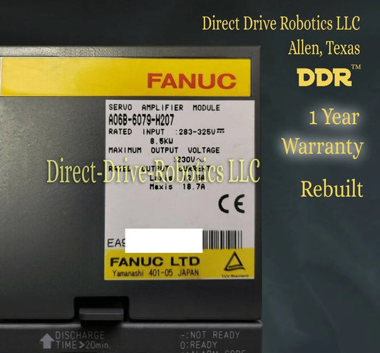 Fanuc A06B-6079-H207 - Rebuilt with warranty