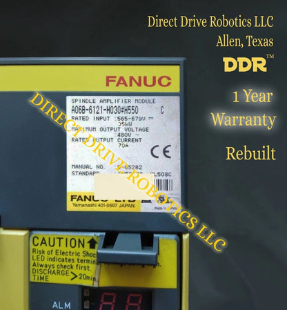 Fanuc A06B-6121-H030#H550 - Rebuilt with warranty