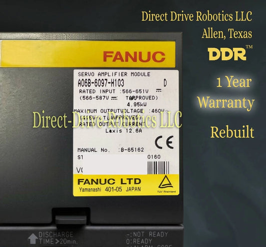 Fanuc A06B-6097-H103 - Rebuilt with warranty