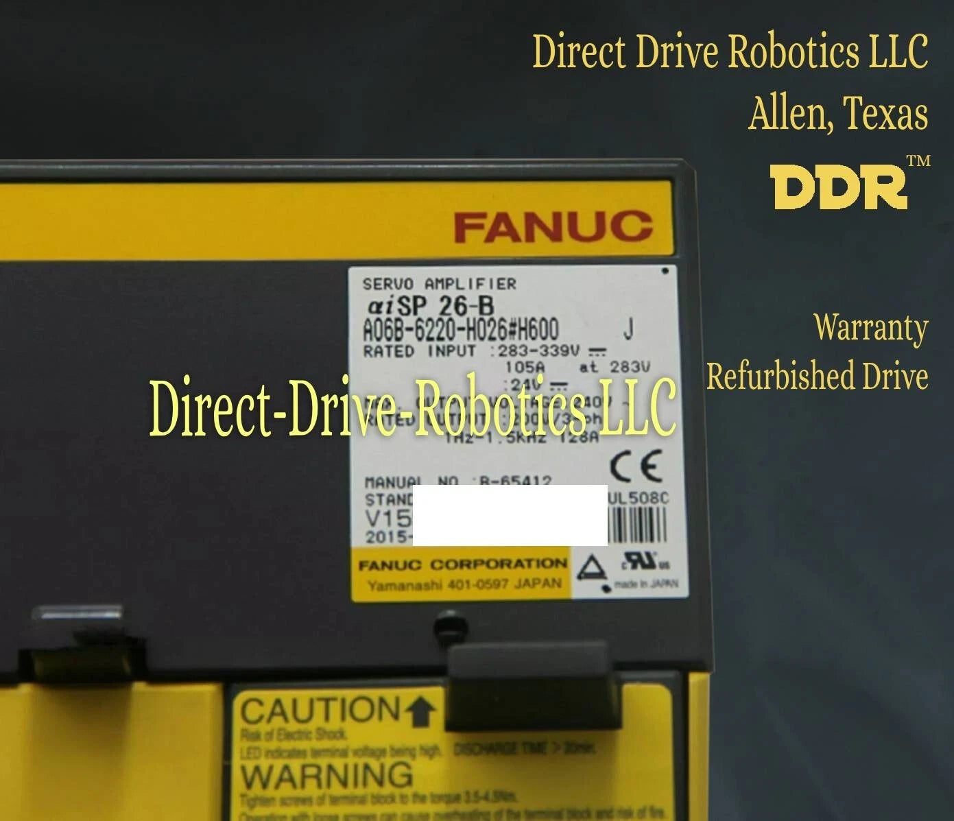 Fanuc A06B-6220-H026#H600 - Rebuilt with warranty