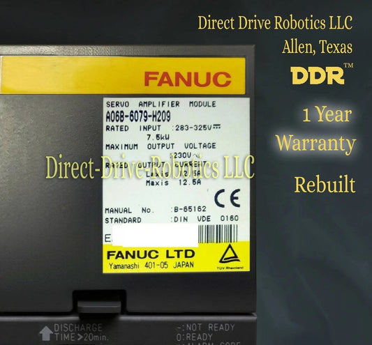 Fanuc A06B-6079-H209 - Rebuilt with warranty