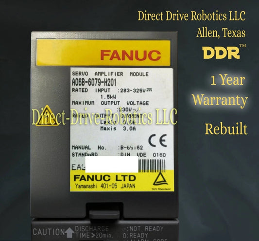 Fanuc A06B-6079-H201 - Rebuilt with warranty