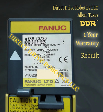Fanuc A06B-6117-H205 - Rebuilt with warranty