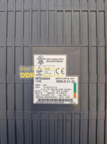 Mitsubishi MDS-D-V1-20 - Rebuilt with warranty