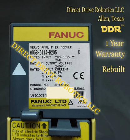 Fanuc A06B-6114-H205 - Rebuilt with warranty