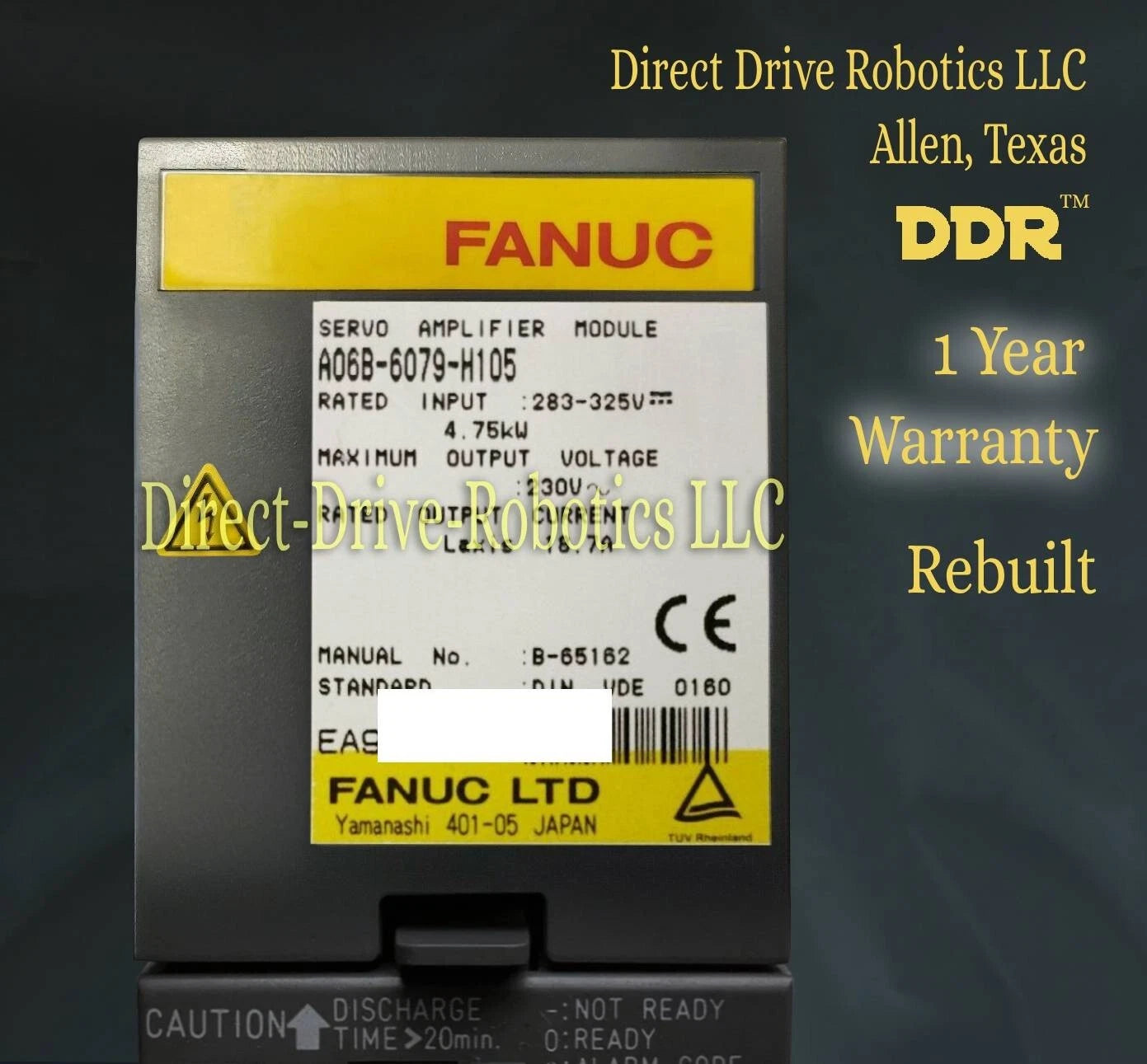 Fanuc A06B-6079-H105 - Rebuilt with warranty