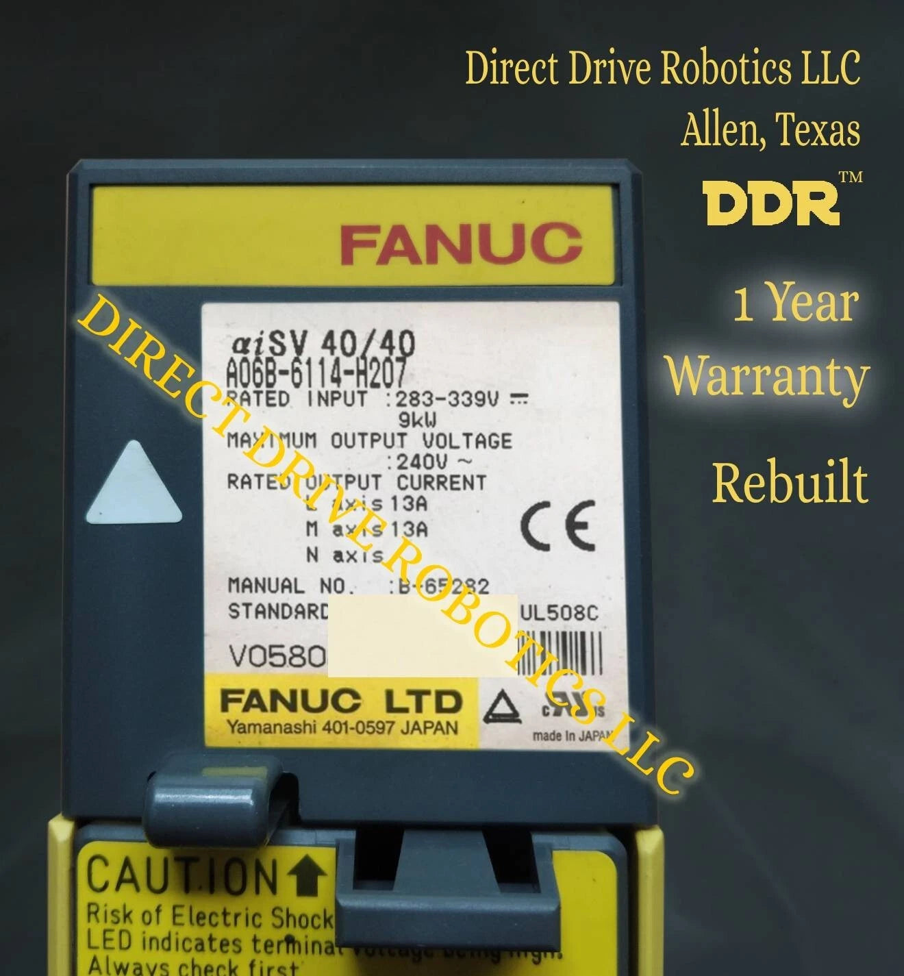 Fanuc A06B-6114-H207 - Rebuilt with warranty