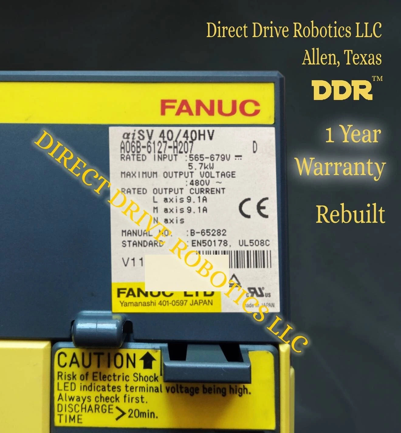 Fanuc A06B-6127-H207 - Rebuilt with warranty