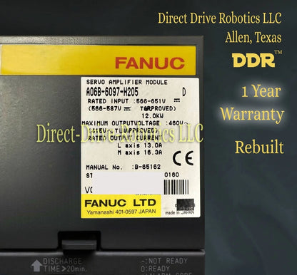 Fanuc A06B-6097-H205 - Rebuilt with warranty