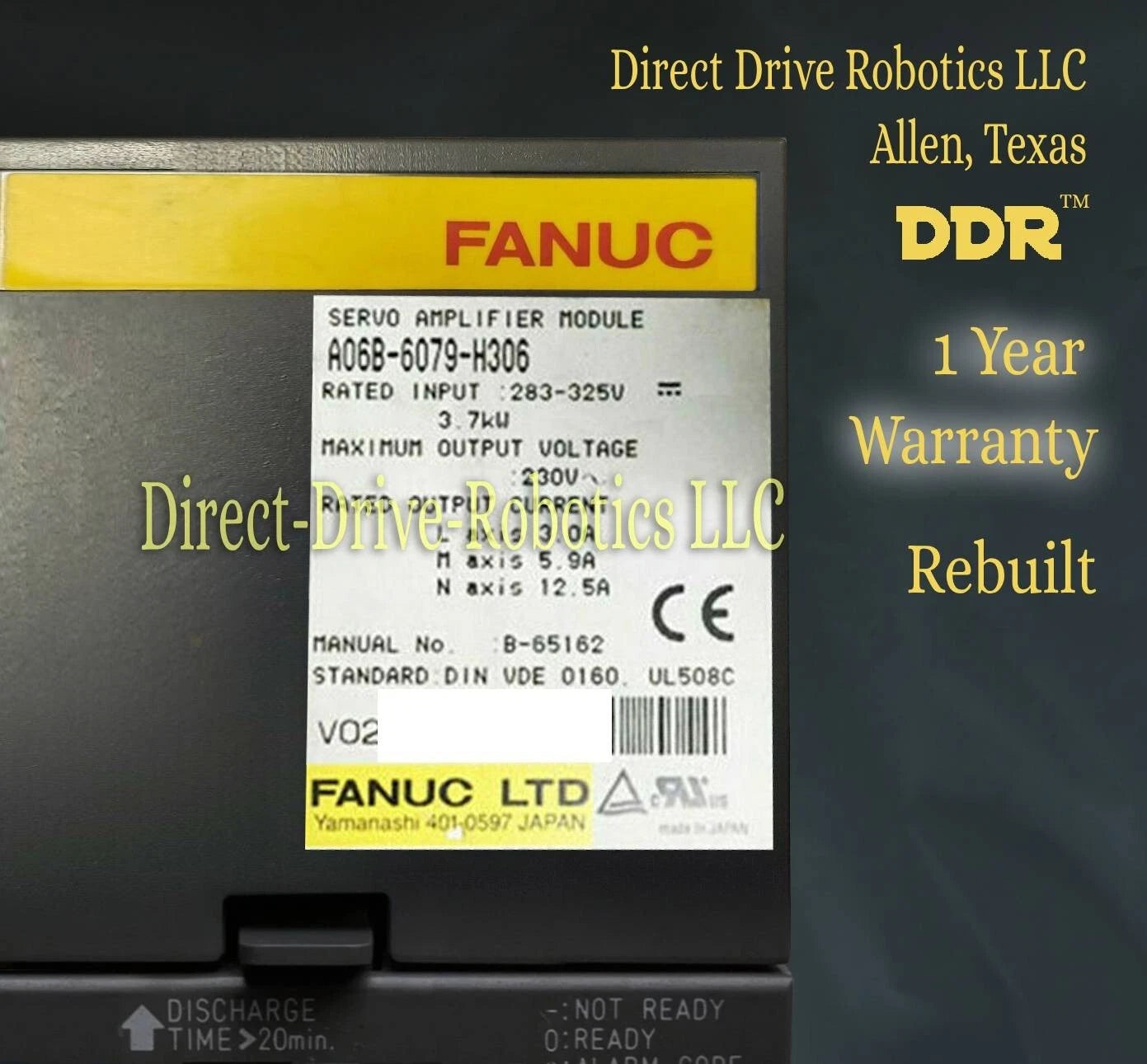 Fanuc A06B-6079-H306 - Rebuilt with warranty