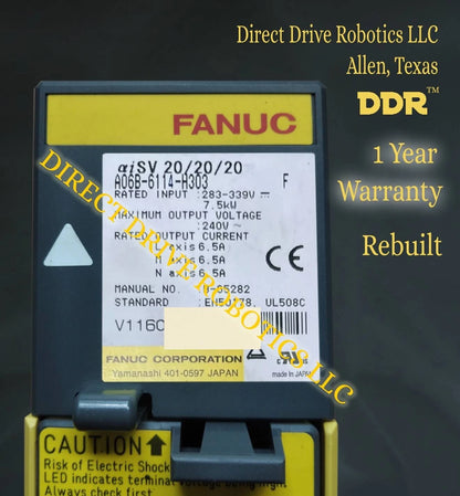 Fanuc A06B-6114-H303 - Rebuilt with warranty