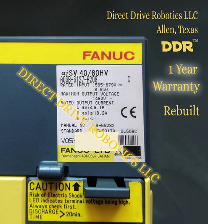 Fanuc A06B-6127-H208 - Rebuilt with warranty