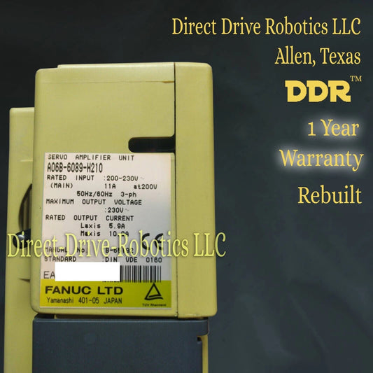 Fanuc A06B-6089-H210 - Rebuilt with warranty