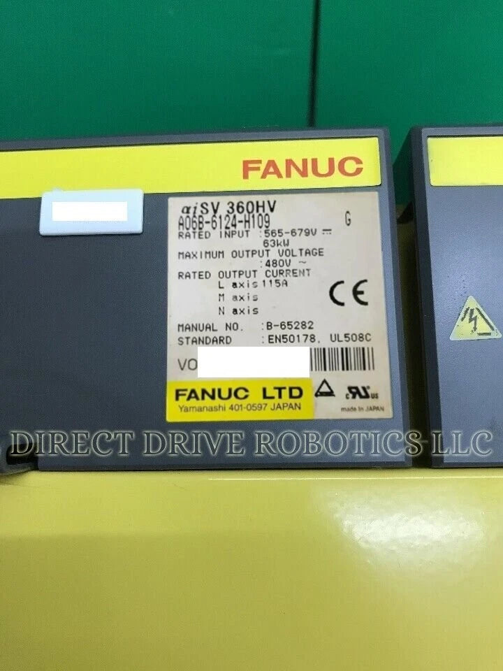 Fanuc A06B-6124-H109 - Rebuilt with warranty