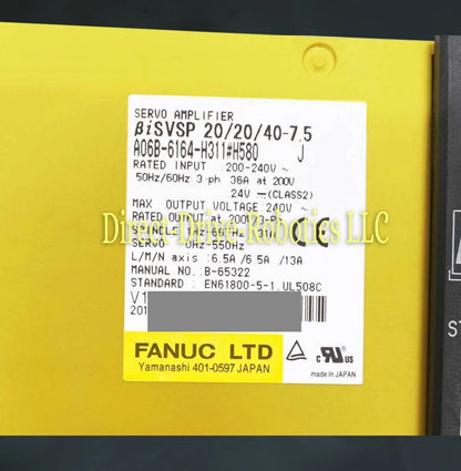 Fanuc A06B-6164-H311#H580 - Rebuilt with warranty