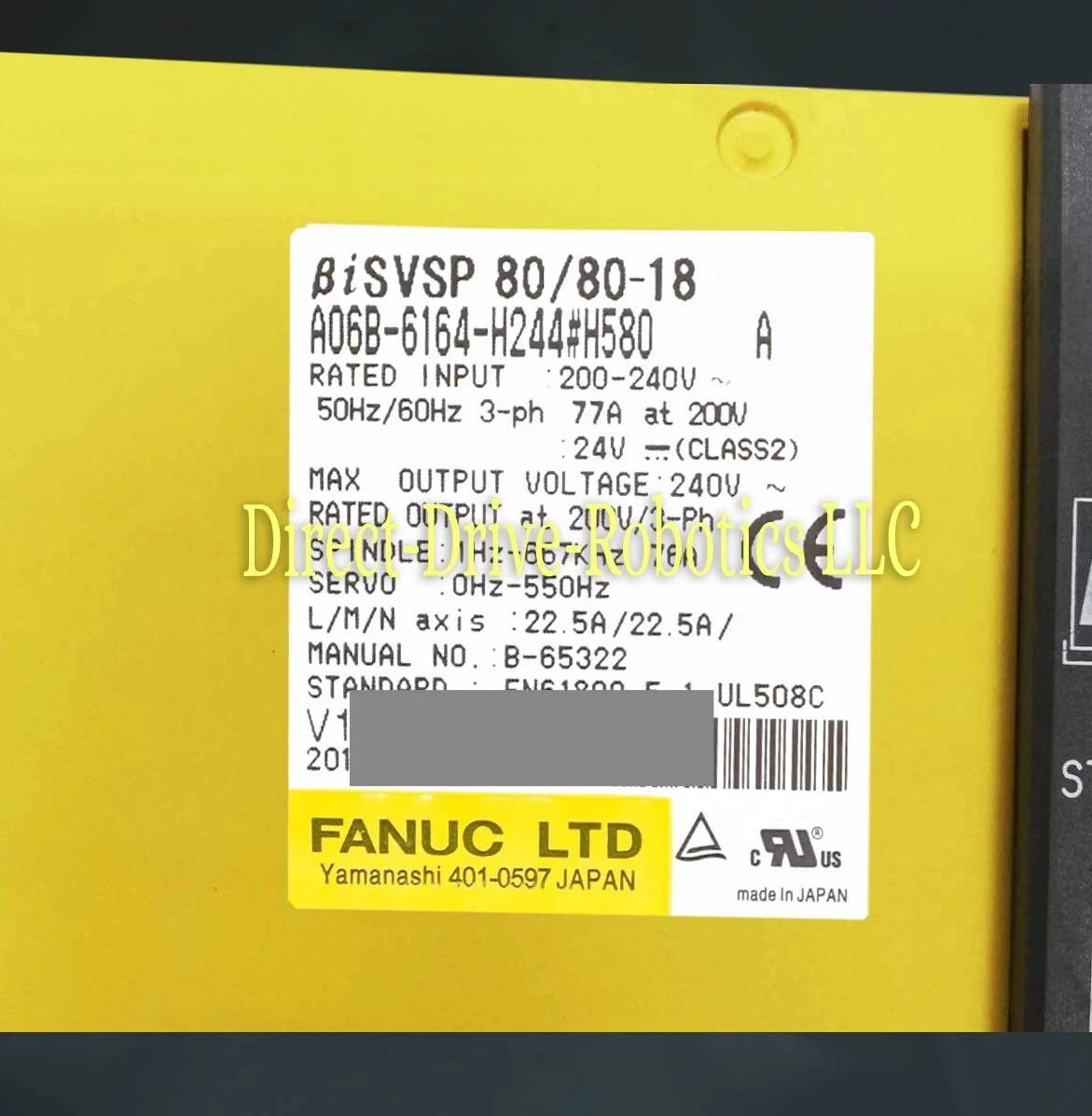 Fanuc A06B-6164-H244#H580 - Rebuilt with warranty