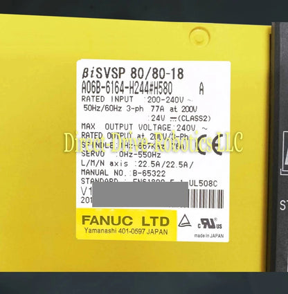 Fanuc A06B-6164-H244#H580 - Rebuilt with warranty
