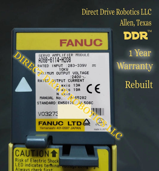 Fanuc A06B-6114-H208 - Rebuilt with warranty