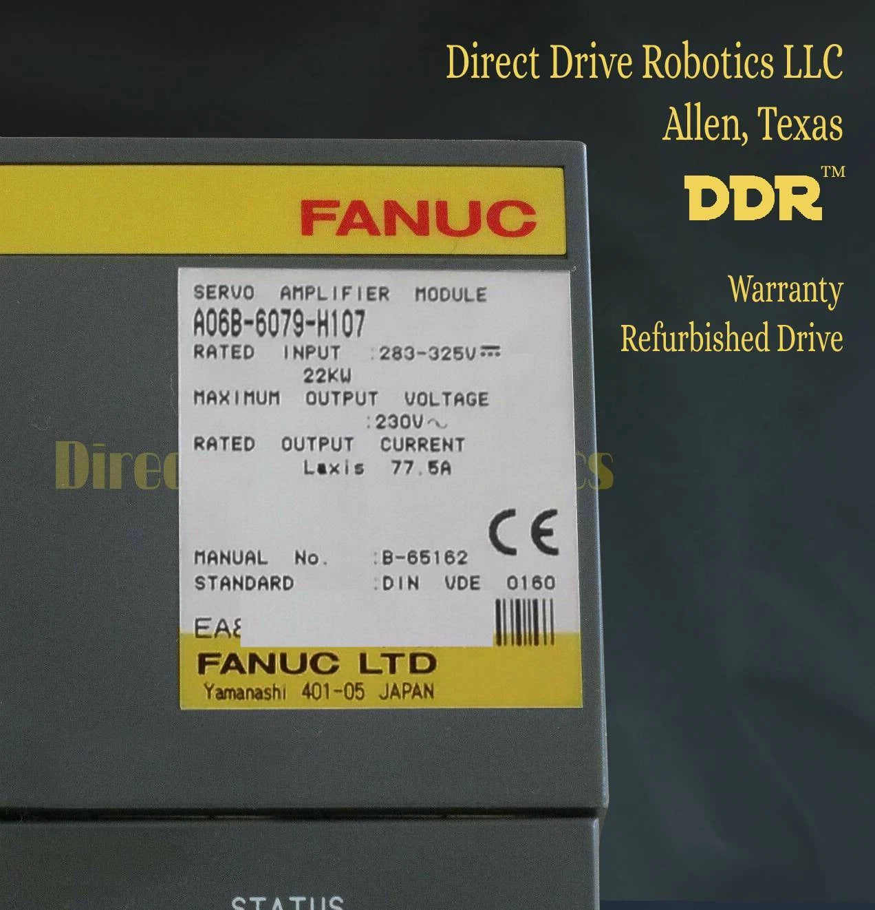 Fanuc A06B-6079-H107 - Rebuilt with warranty