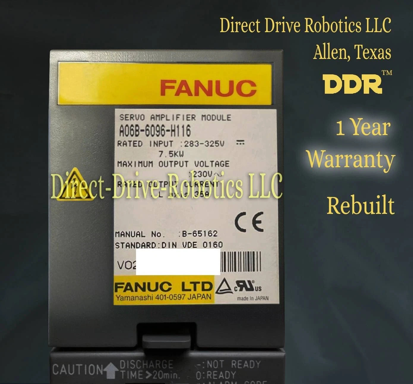 Fanuc A06B-6096-H116 - Rebuilt with warranty