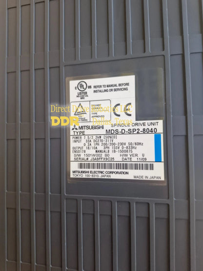 Mitsubishi MDS-D-SP2-8040 - Rebuilt with warranty