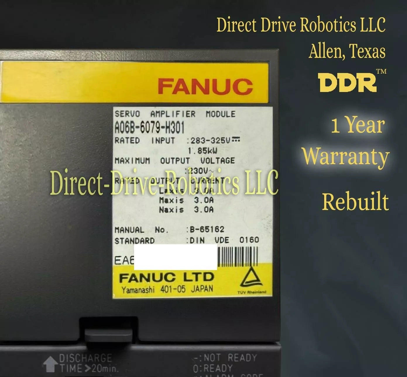 Fanuc A06B-6079-H301 - Rebuilt with warranty