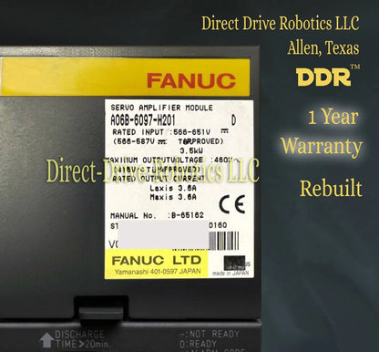Fanuc A06B-6097-H201 - Rebuilt with warranty