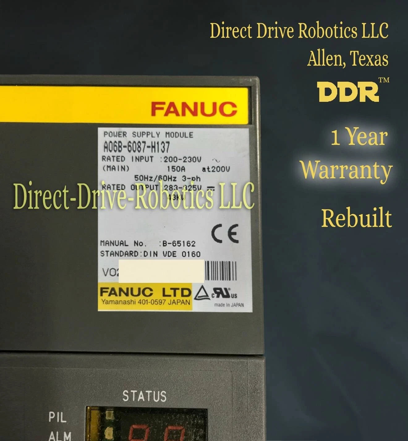 Fanuc A06B-6087-H137 - Rebuilt with warranty