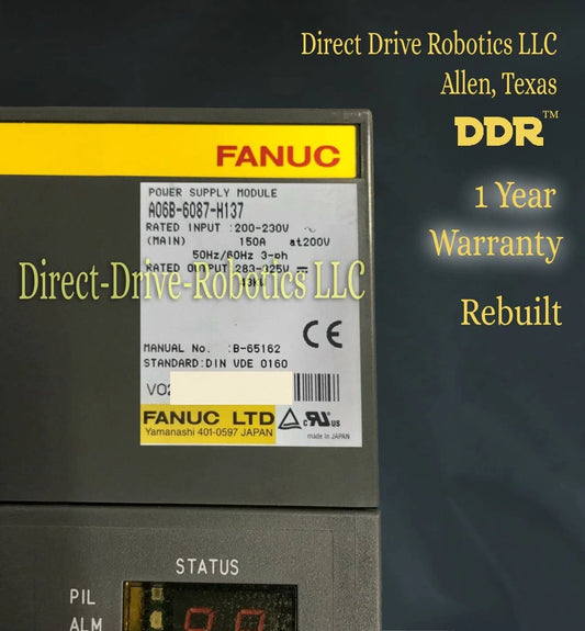 Fanuc A06B-6087-H137 - Rebuilt with warranty