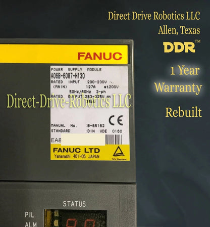 Fanuc A06B-6087-H130 - Rebuilt with warranty