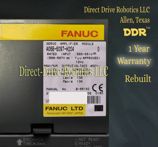 Fanuc A06B-6097-H204 - Rebuilt with warranty