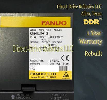 Fanuc A06B-6079-H106 - Rebuilt with warranty