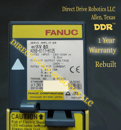Fanuc A06B-6117-H105 - Rebuilt with warranty