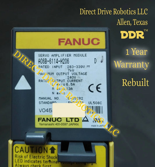 Fanuc A06B-6114-H206 - Rebuilt with warranty